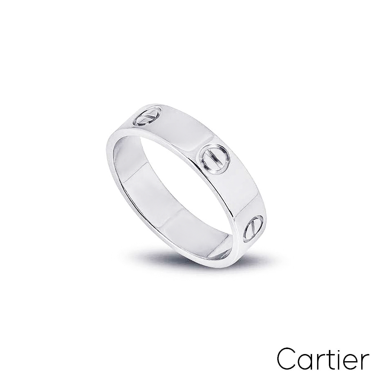 Cartier Platinum Plain Love Ring Size 61 B4084961